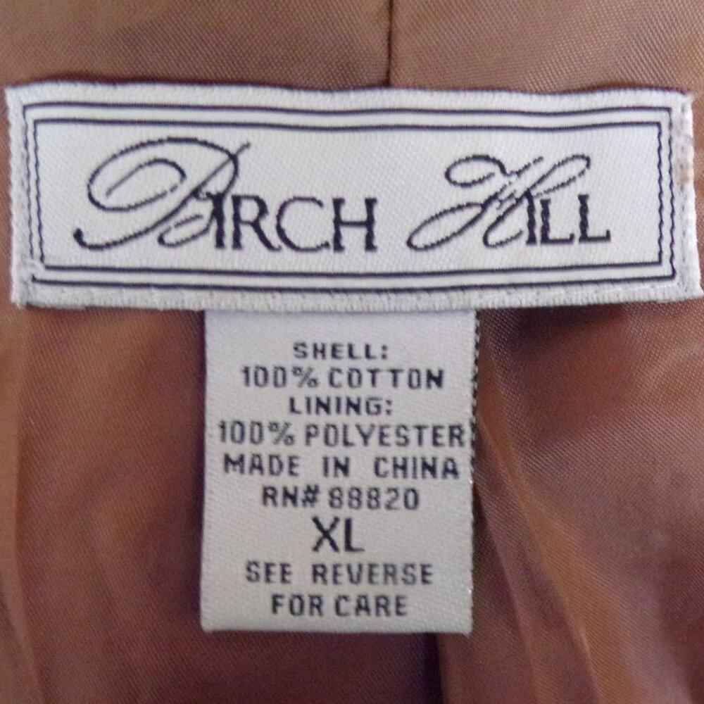 BIRCH HILL size XL Juniors multicolor blazer 100% cotton dry clean only - Picture 14 of 15